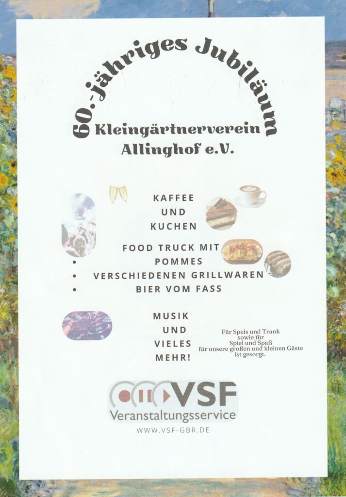 Flyer - Sommerfest 2024 - Rückseite